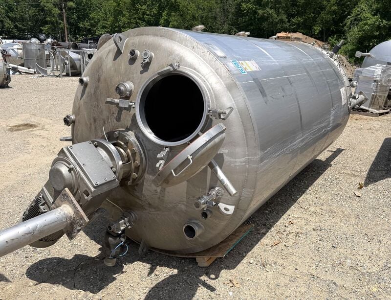 2000 gallon DCI, sanitary reactor/fermenter, 316L Stainless Steel, 50 psi/FV @ 350°F, 150 psi/FV @ 350°F - Image 6