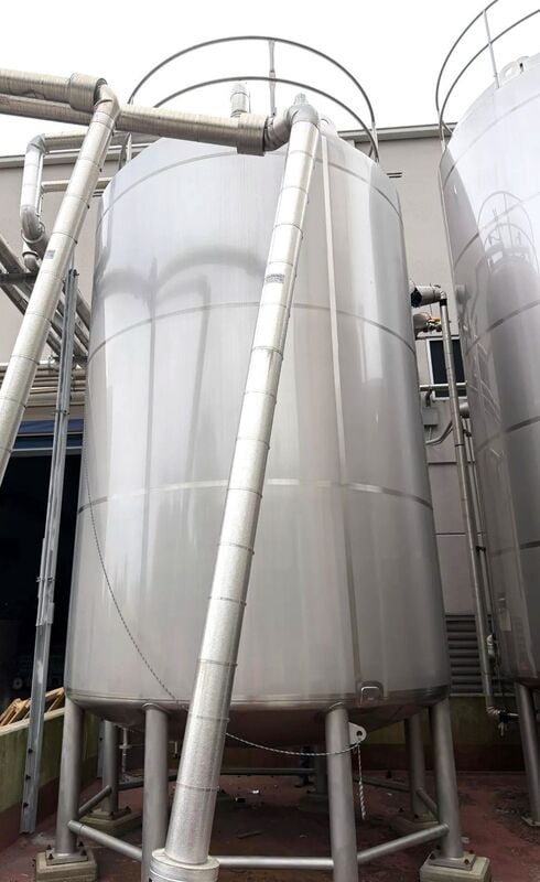11500 gallon DCI, Stainless Steel jacketed tank, dished top & bottom, 11' diameter x 17' T/T, 22' 6" OAH, 150 - Image 1