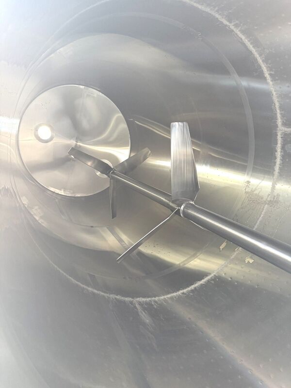 6000 gallon BCAST #BC-ST06000V, sanitary Stainless Steel jacketed mix tank, 7' 6" diameter x 24' 6" OAH, 14 - Image 9