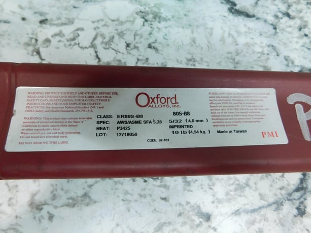 new 20# 5/32" oxford er80s-b8 welding rods / elect - Image 2