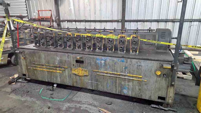 11 Stand, Tishken, rollformer, 1.50" shaft diameter, 12 stand base - Image 1