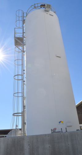 20,000 gallon JBF, Vertical Stainless Steel Insulated Silo, 120" diameter x 35' straight side, 150 psig @ - Image 4