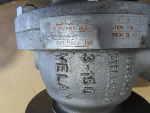 3" Velan/Kitz, Stainless Steel Flanged Ball Valves, 8" tall, 275 psi, 3 valves total - Image 2