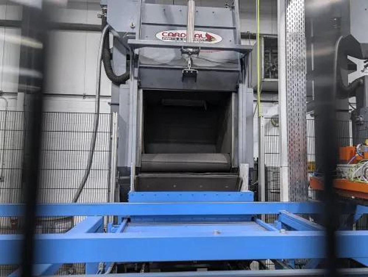 6 cu.ft. Cardinal #600, Tumble Blast Machine, 15 HP blast wheel, 12" wheel diameter, 800 lb. max. work load - Image 2