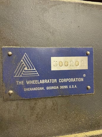 6 cu.ft. Wheelabrator #WTB-6, Tumble Blast Machine, 15 HP blast wheel, integrated dust collector - Image 3