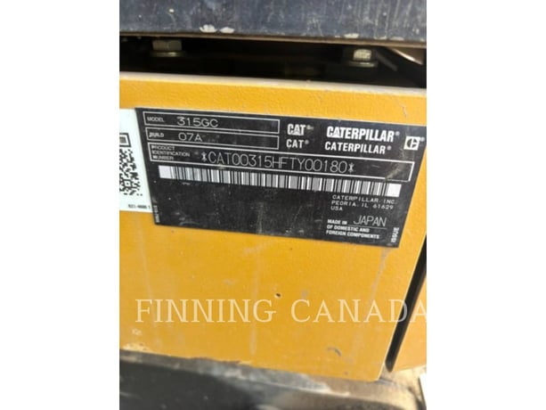 Caterpillar 315-07 GC, 2535 hours, S/N: FTY00180, 2021 - Image 5