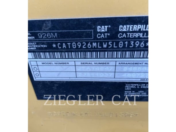 Cat 926M, Wheel Loader, 1751 hours, S/N: W5L01396, 2021 - Image 5