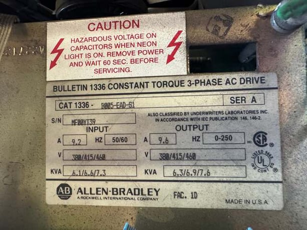Allen-Bradley 1336-B005-EAD-S1 Allis-Chalmers Drive - Image 6