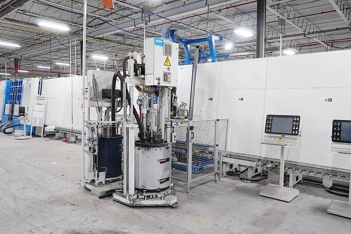 Glaston (Glaston) #Vario-IG, Glass Line w/ TPS Spacer Robot & Secondary Sealer, 2.36" max thickness, 90.5" x - Image 9