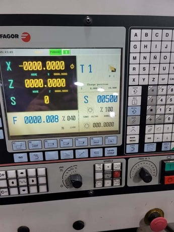 Clausing Metosa #CNC1560, CNC Lathe, 15.7" swing, 60" centers, 8.259" socs, 10" 3-jaw chuck, 10 HP, 3000 RPM - Image 3
