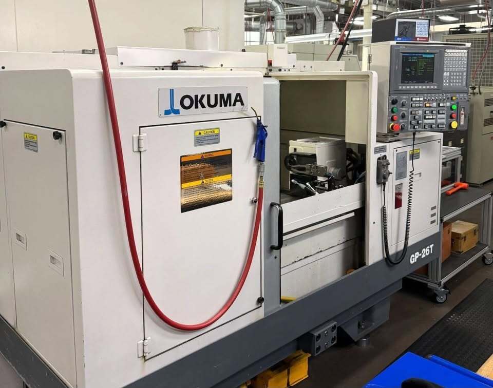 12.9" x 25.6" Okuma #GP-26T, CNC Cylindrical Grinder, 12.59" X, 25.59" Z, 20 HP, 24" diameter x 2.9" wide - Image 2