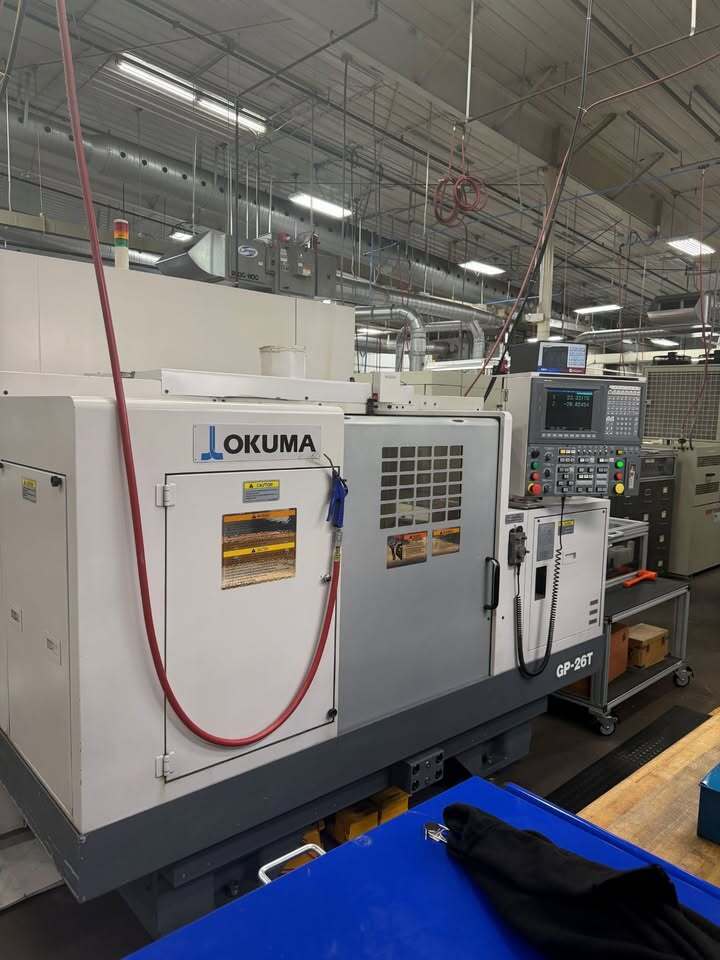 12.9" x 25.6" Okuma #GP-26T, CNC Cylindrical Grinder, 12.59" X, 25.59" Z, 20 HP, 24" diameter x 2.9" wide - Image 3