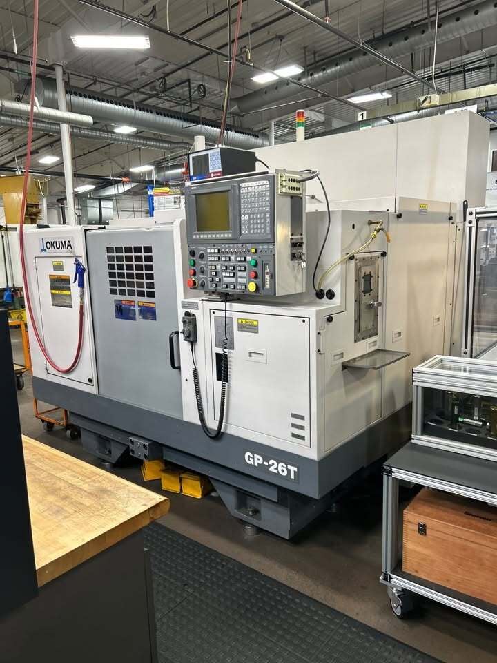 12.9" x 25.6" Okuma #GP-26T, CNC Cylindrical Grinder, 12.59" X, 25.59" Z, 20 HP, 24" diameter x 2.9" wide - Image 4