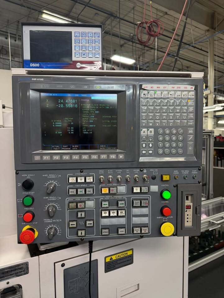 12.9" x 25.6" Okuma #GP-26T, CNC Cylindrical Grinder, 12.59" X, 25.59" Z, 20 HP, 24" diameter x 2.9" wide - Image 5