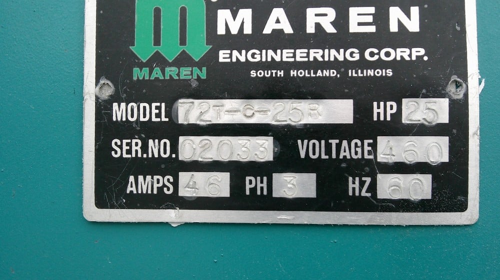 Maren #72T-C-25R, Auto-Tie Baler, 29" x 26" Feed Opening, 25HP - Image 4