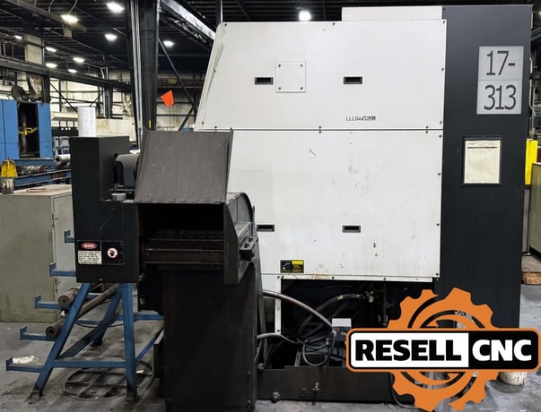 Daewoo Doosan #Puma-800-L, CNC Lathe, 35.4" swing, 3-jaw 27" air chuck, 12.6" bar, 2008 (2 available) - Image 10