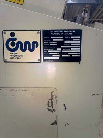 6" x .125" Cooper Weymouth Peterson #6B, Powered Coil Straightener, 7 straightening rolls, 2" roll diameter - Image 4