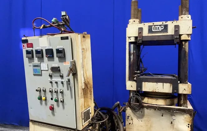 220 Ton, TMP, Four-Post Hydraulic Press, 16" x 16" x 18", 10 HP, 2500 psi, 1993 - Image 2