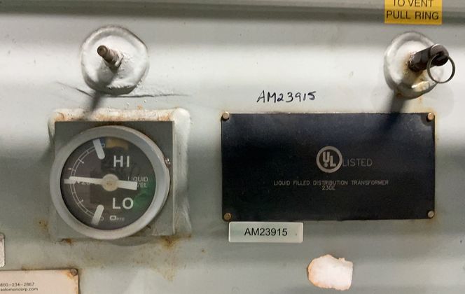 1630 KVA 23000 Primary, 576 Secondary, Solomon #23GE, Liquid Filled Distribution Transformer, 3PH, 2016 - Image 5