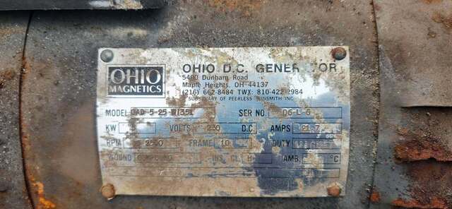 30" Ohio Magnetics, Electromagnetic Scrap Magnet, 230 VDC, 75% duty cycle, diesel generator, 2006 - Image 3