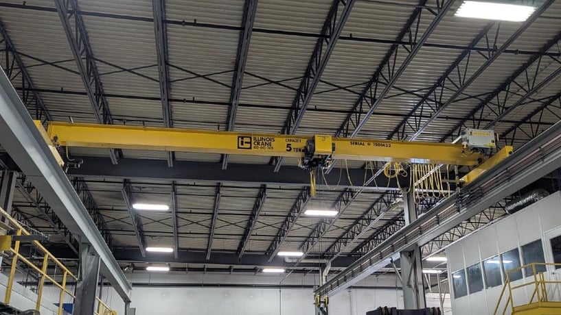 5 Ton, R & M, 31' Span, 20' Lift, Class D/H4, Radio, VFD Bridge & Trolley, 112' (x2) Rail/Rnwy/Cols Avail - Image 2