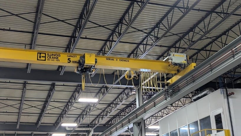 5 Ton, R & M, 31' Span, 20' Lift, Class D/H4, Radio, VFD Bridge & Trolley, 112' (x2) Rail/Rnwy/Cols Avail - Image 4