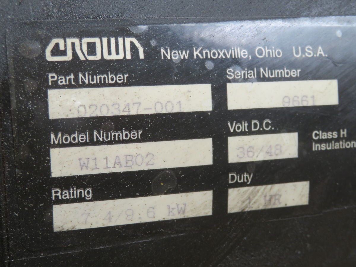 Crown #W11AB02-020347-001, DC motor, 36 Volts - Image 5