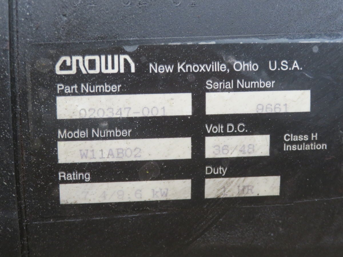 Crown #W11AB02-020347-001, DC motor, 36 Volts - Image 6