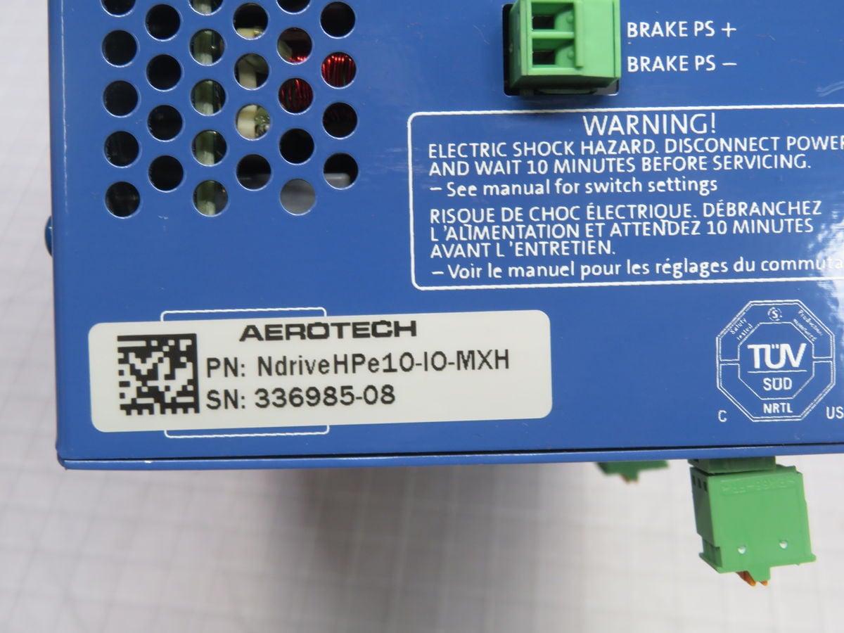 Aerotech #NDRIVEHPE10-IO-MXH, Servo Drive, 5 Amps, 115/230 VAC Input - Image 6
