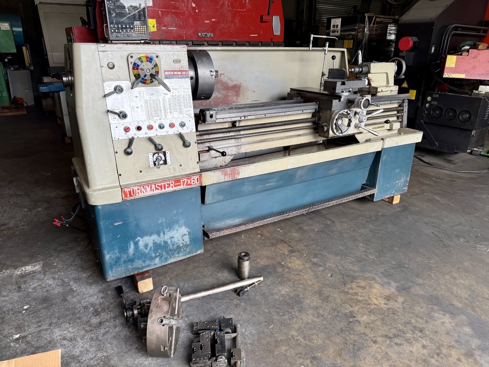 18"/28" x 60" Turnmaster, Gap Bed Engine Lathe, w/ KDK Tool Post, Spindle Hole 3-1/16", 1600 RPM, tailstock - Image 2