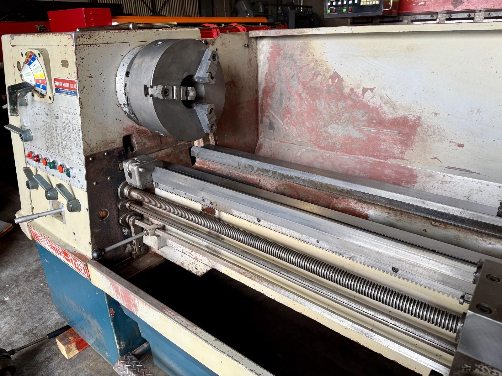 18"/28" x 60" Turnmaster, Gap Bed Engine Lathe, w/ KDK Tool Post, Spindle Hole 3-1/16", 1600 RPM, tailstock - Image 7