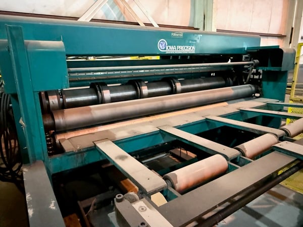 .075" x72" Iowa Precision #SLEAR-2, Cut-To-Length Line, 20,000 lb., 72" coil, 20-24" ID, LR, 20-150 FPM, 2004 - Image 2
