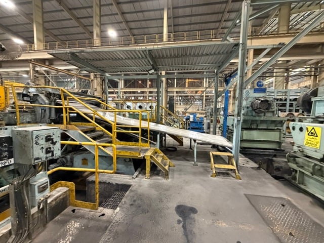 .050" x 72" Stamco, Aluminum Slitting Line, 22,000 lb., 96" outside dimension, 20" ID, RL, upgrades 2017, 1981 - Image 2