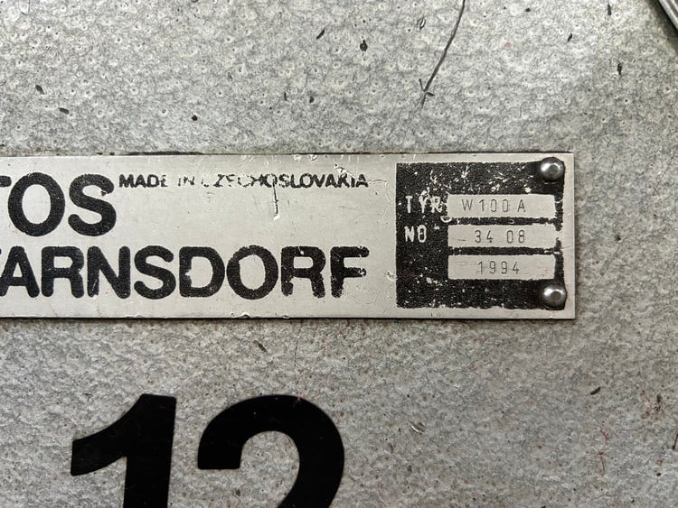4" Tos #W100A, table type horizontal boring mill, 1994 - Image 7
