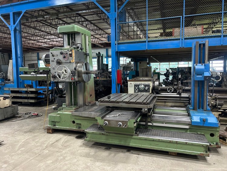 4" Tos #W100A, table type horizontal boring mill, 1994 - Image 8