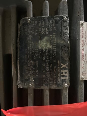 250 HP 1200 RPM Marathon, Frame 447/449T, TEFC, 460 Volts - Image 2
