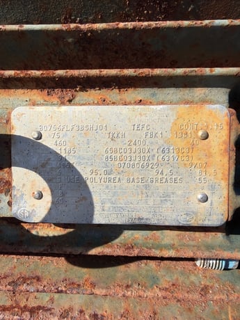 75 HP 1185 RPM Toshiba, Frame 405T, TEFC, 460 Volts (4 Available) - Image 1
