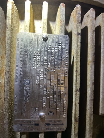50 HP 1200 RPM General Electric, Frame 365TSC, TEFC, 460 Volts - Image 1
