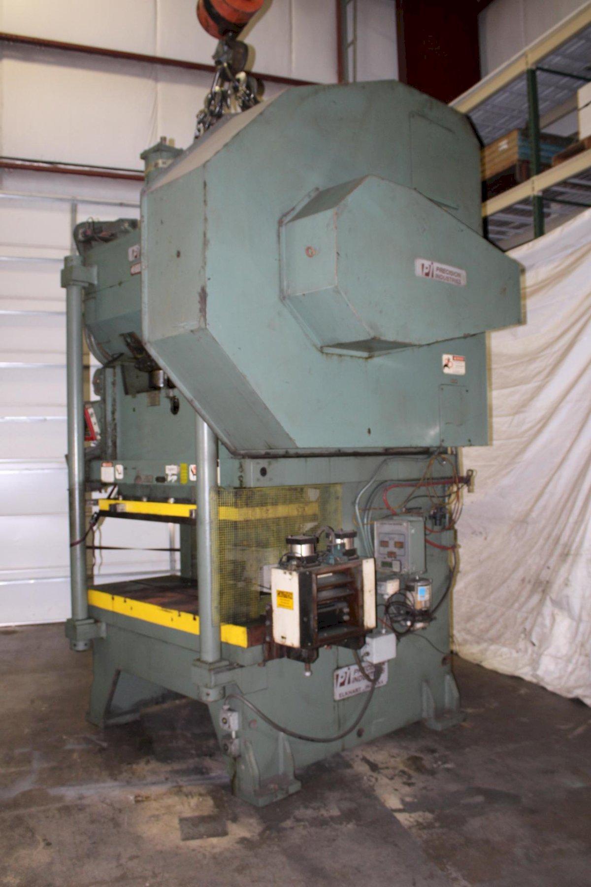 150 Ton, Precision #150 G OBS, gap frame double crank press, 6" stroke, 22.34" Shut Height, 3" adj., 72" x - Image 3