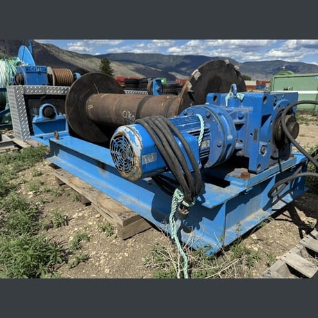 Gunn Industries, Electric Cable Winch, 28" drum outside dimension, 60" drum width, 4,500' cable, 5 HP - Image 1