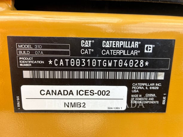 Caterpillar 310-07, 421 hours, S/N: GWT04028, 2025 - Image 6