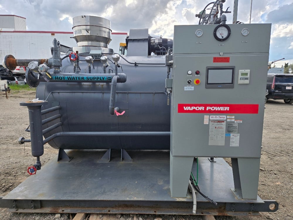 Vapor Power #Hi-R-Temp, 8.6 MMBTU Gas-Fired Hot Water Heater ASME/CRN, Siemens LMV5x Controls, Stainless - Image 1