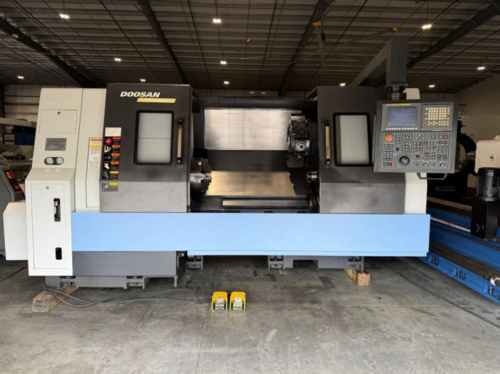 Daewoo Doosan Puma #400B, CNC Lathe, 30.3" swing, 22" diameter x 41.3" L max, 5.2" bore, 2k RPM, tool preset - Image 1