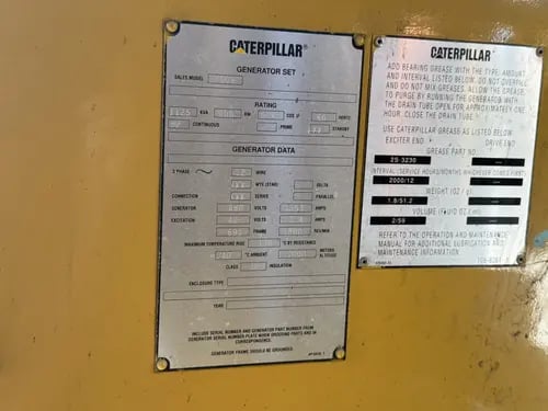 900 KW Caterpillar #3508, diesel generator set, 400 Volts, 3-phase, 638 hours, 1337 HP @ 1800 RPM, sound - Image 7
