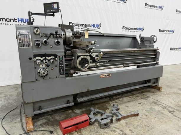 17" x 60" Atrump #1760, gap bed engine lathe with Newall Topax digital read out, 3-jaw chuck, 4-way tool post - Image 3