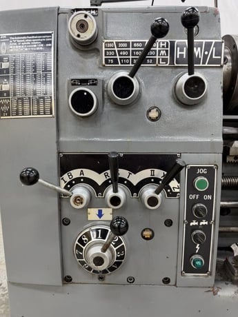 17" x 60" Atrump #1760, gap bed engine lathe with Newall Topax digital read out, 3-jaw chuck, 4-way tool post - Image 5
