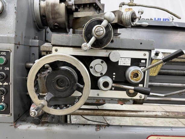 17" x 60" Atrump #1760, gap bed engine lathe with Newall Topax digital read out, 3-jaw chuck, 4-way tool post - Image 6
