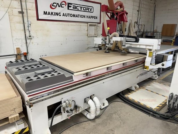 CNC Factory #Python-XPR-510, CNC router, 5' x 10' vacuum table, 10.7 HP router spindle, ISO-30, 12 ATC, 5x5 - Image 3