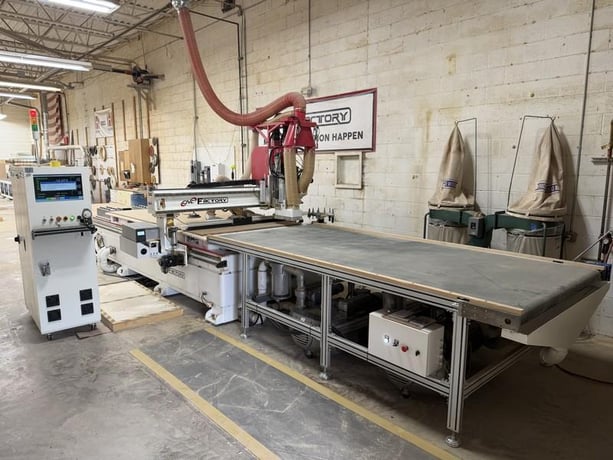 CNC Factory #Python-XPR-510, CNC router, 5' x 10' vacuum table, 10.7 HP router spindle, ISO-30, 12 ATC, 5x5 - Image 6