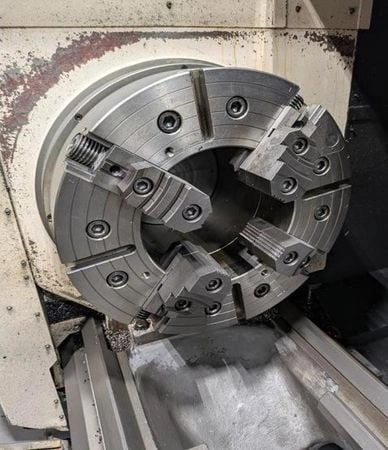 Mazak #Powermaster, CNC Lathe, 22.5" X, 118" Z, 34.2" max. swing, 33" max. turning diameter, 80" max. turning - Image 3
